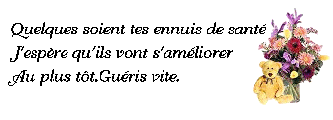 POUR TOUT MES AMI(E)S  MALADES